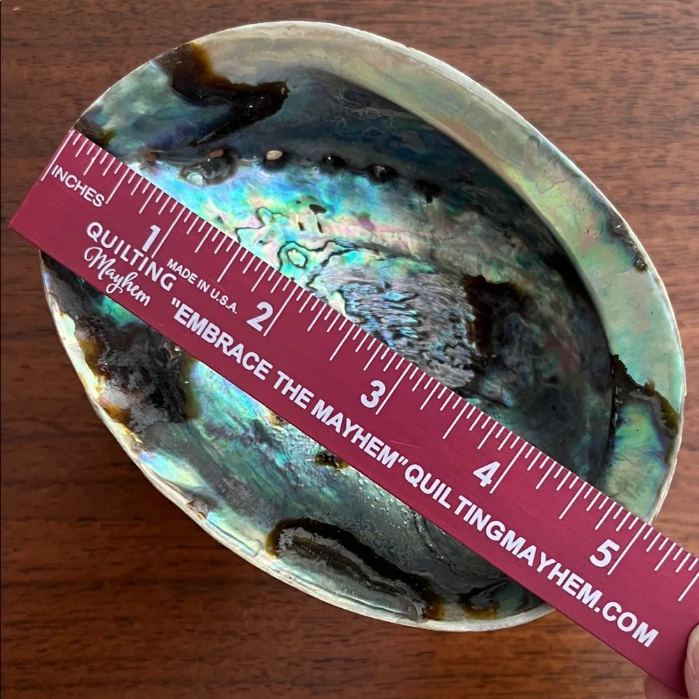 Abalone Shell Incense Burner-Smudge Bowl - Picture 10 of 13